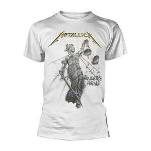 And Justice For All White Retro Metallica Fan Graphic Unisex T-Shirt
